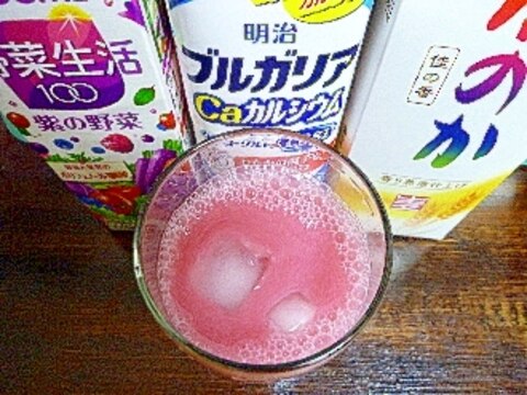 アイス♡紫の野菜ヨーグルミルク酒